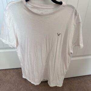 American Eagle Outfitters Men's Cream Tee